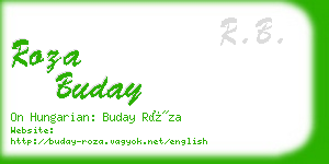 roza buday business card